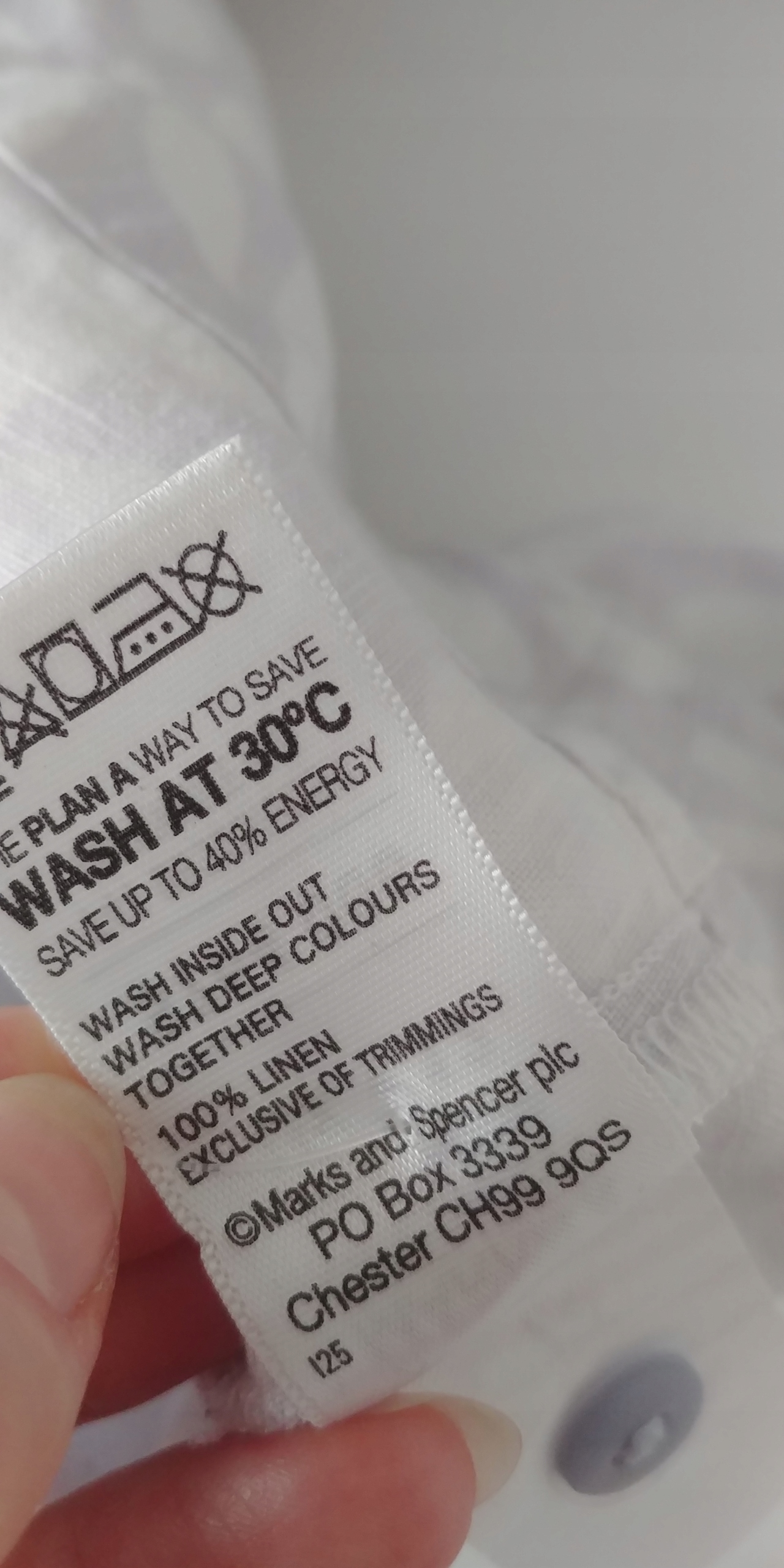 RT MARKS SPENCER LNIANA LEN KOSZULA Batystowa L Rozmiar L/XL