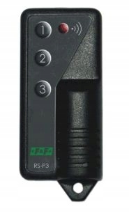 Třítlačítkový dálkový ovladač RS-P3 F&f