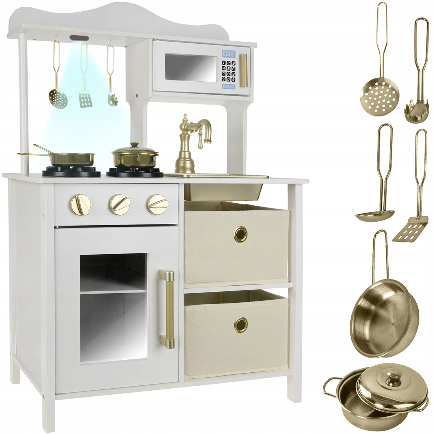 

Kuchenka Drewniana Kuchnia dla Dzieci + Światło