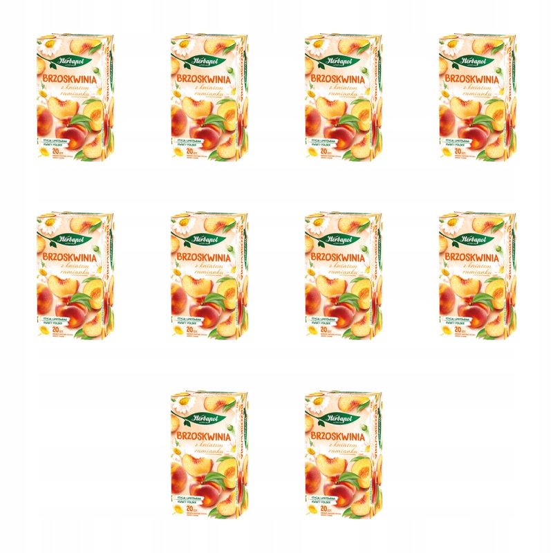 Herbapol ovocný čaj broskev s heřmánkem 46 g X10