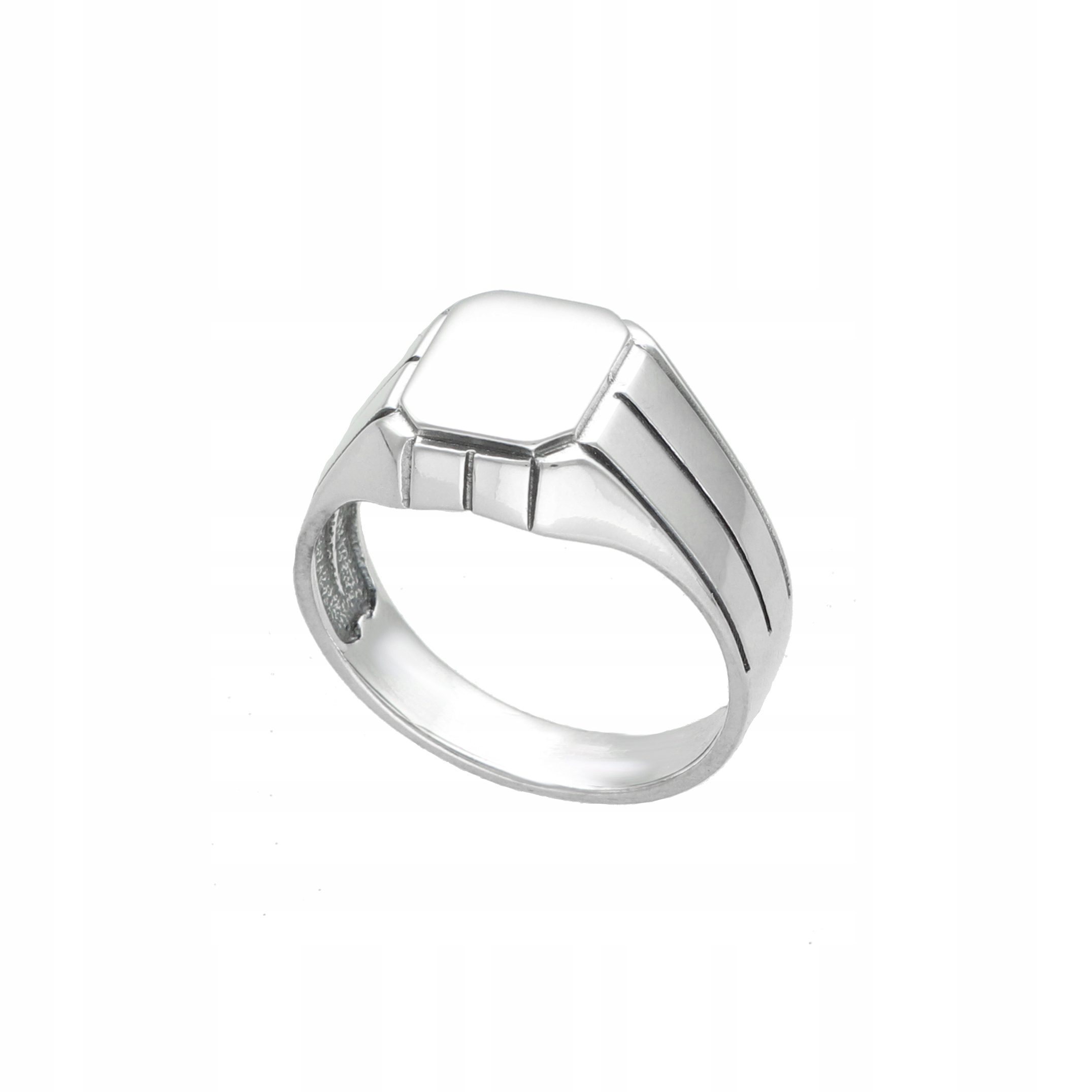 Hladký pečetní prsten, oxidované stříbro , vel. 23