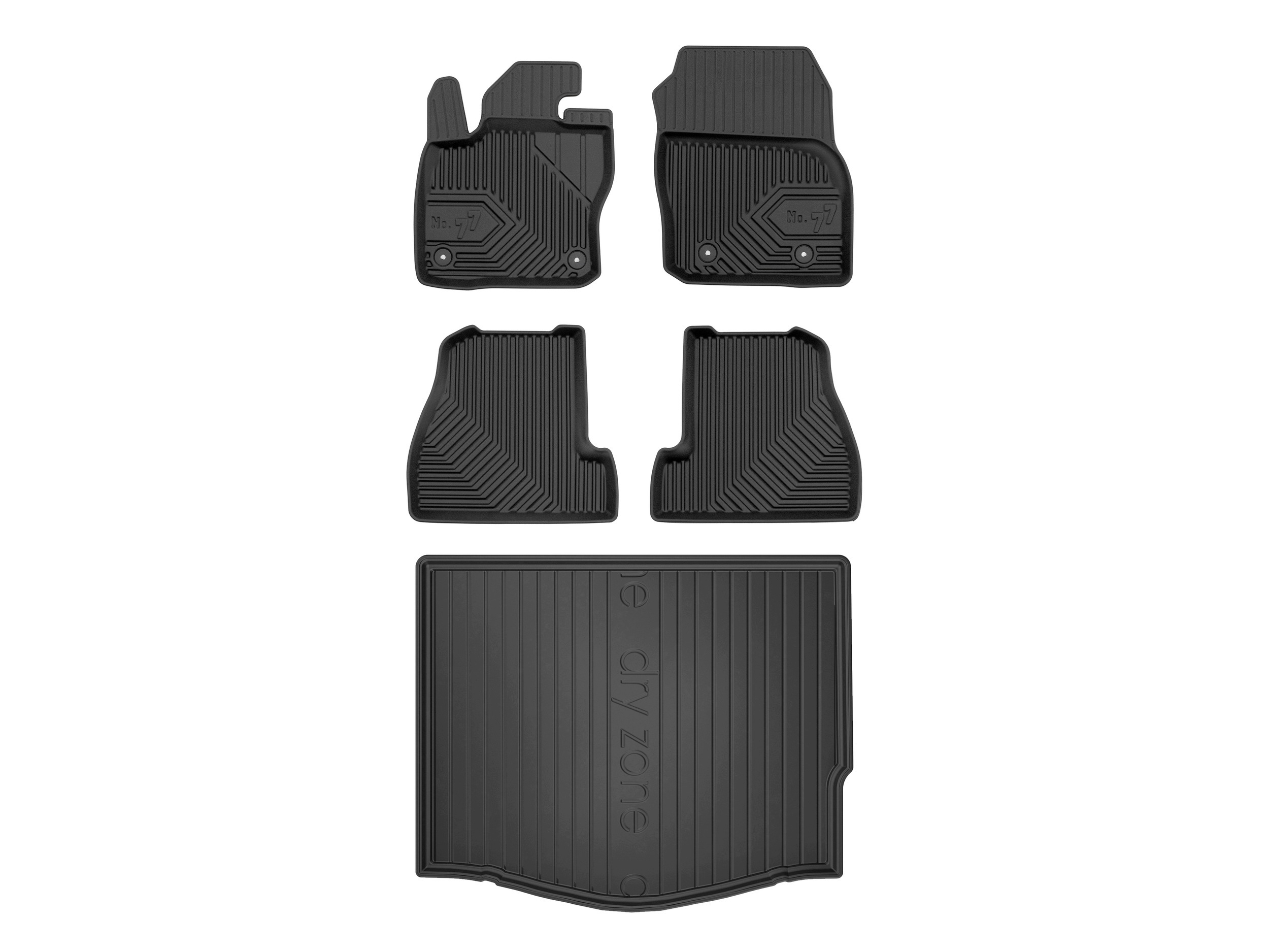 3D koberce rohož DryZone pro: Ford Focus III 2010-2019 5 dílků