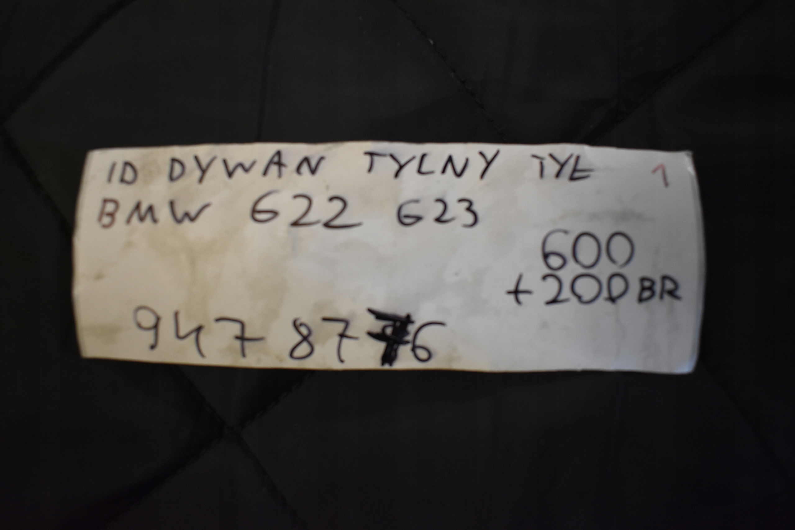 IDEALNY DYWAN far hátsó BMW G22 G23 1
