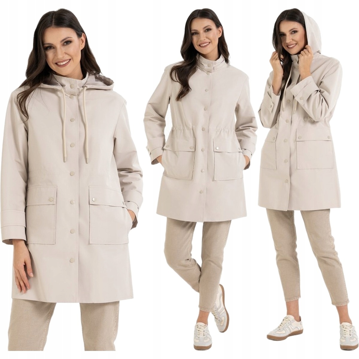 Dámská nepromokavá bunda Moraj ODW7800-001 béžová 3XL