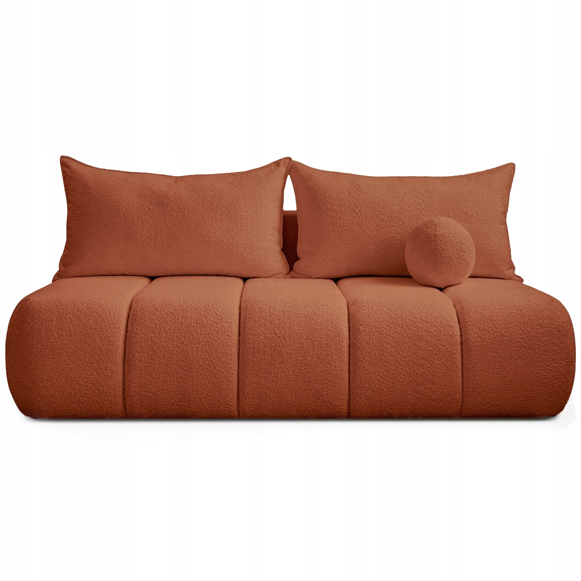 Kanapa Rozkładana z Funkcją Spania Sofa Dwuosobowa Do Salonu Rudy Saria