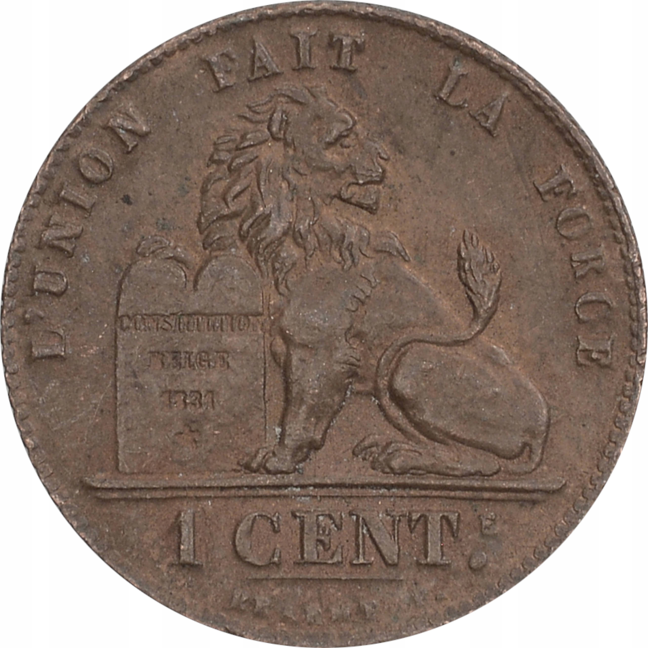 3.BELGIA, ALBERT I, 1 CENTIM 1914 DES