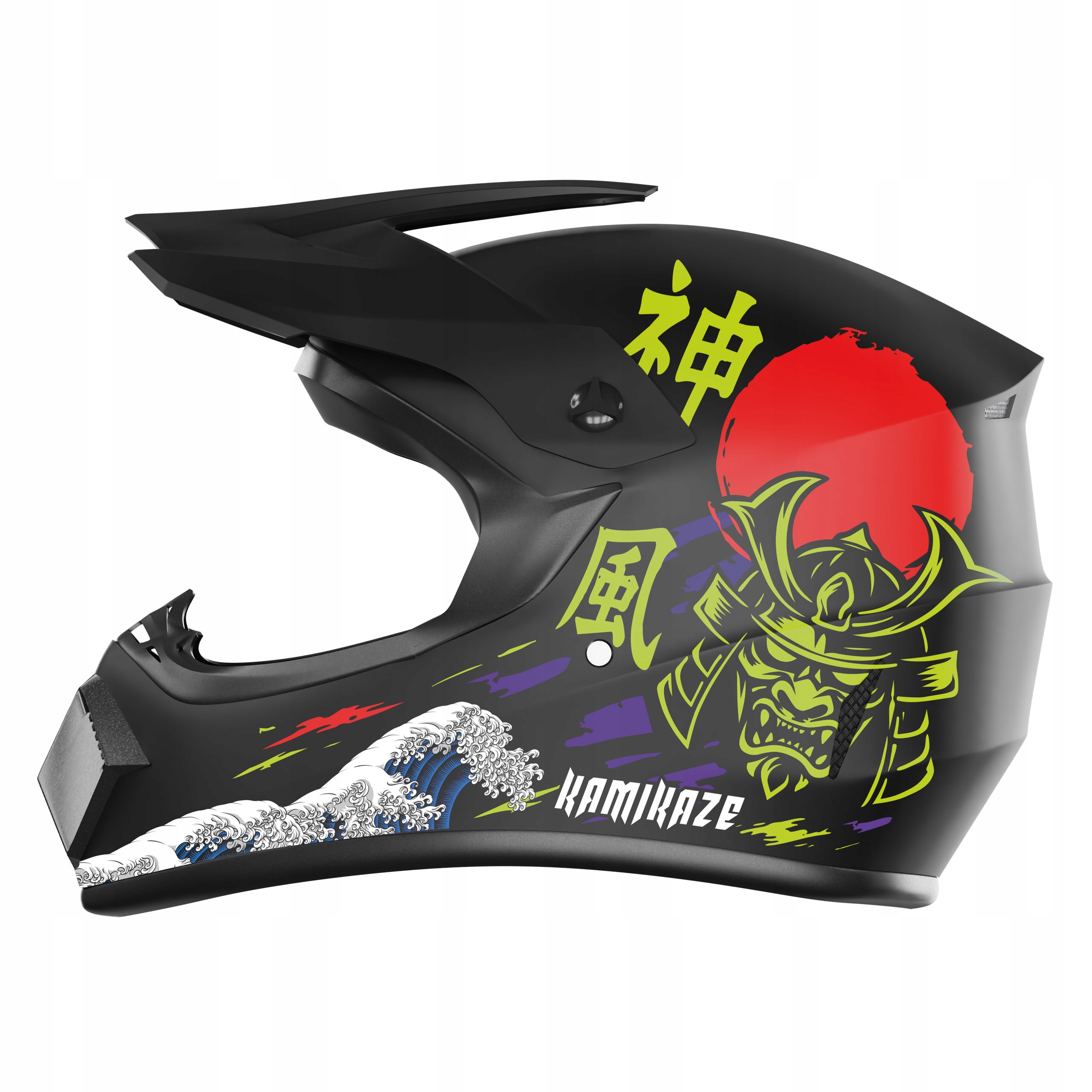 Kask pełny Kamikaze Katana rozmiar dorosły XL obwód głowy 61 62 cm