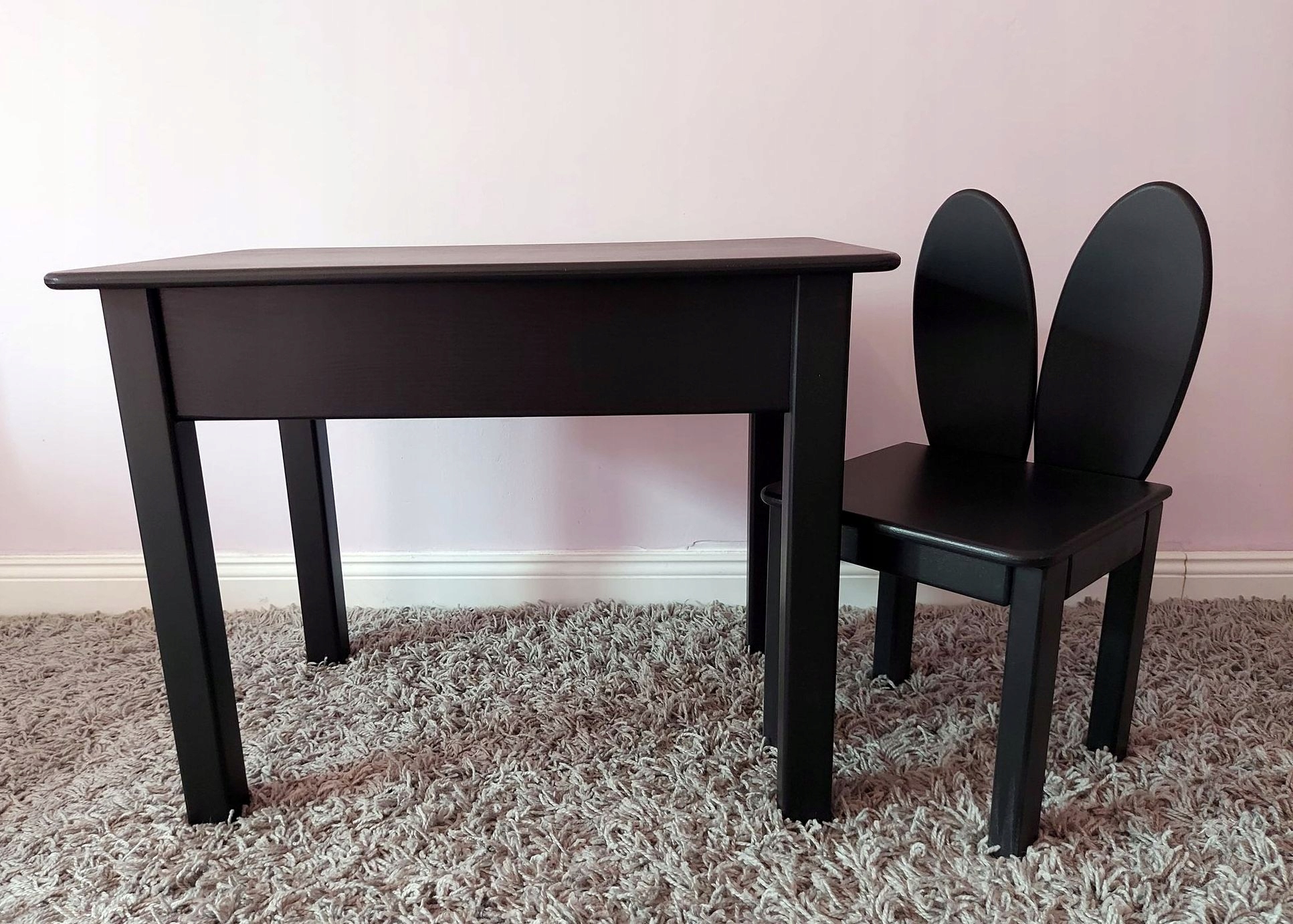 Stolik krzesełko królik meble z drewna dla dzieci Marka inna