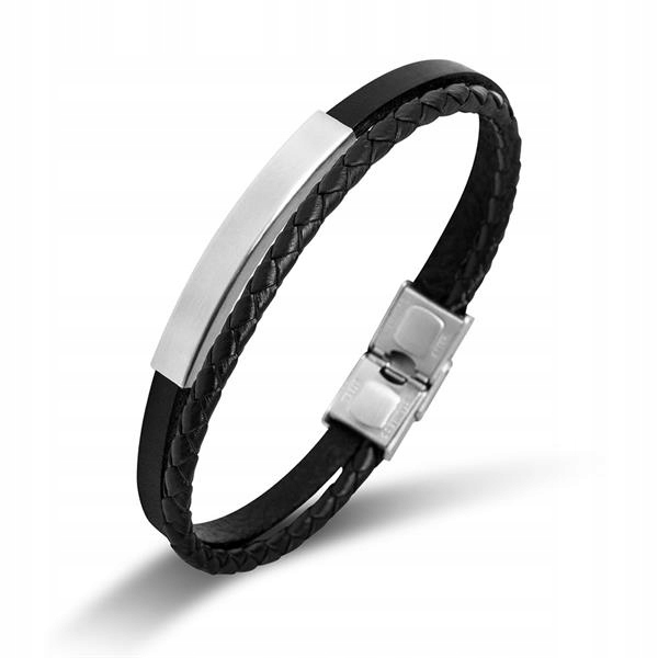 Pánský kožený náramek PR643.5BL Pierre Ricaud