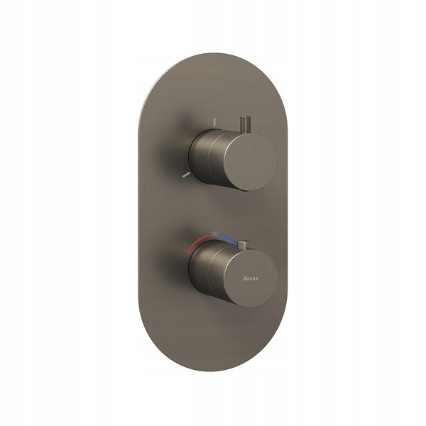 Ravak Espirit podomietková termostatická batéria 3-cestná grafit X070326