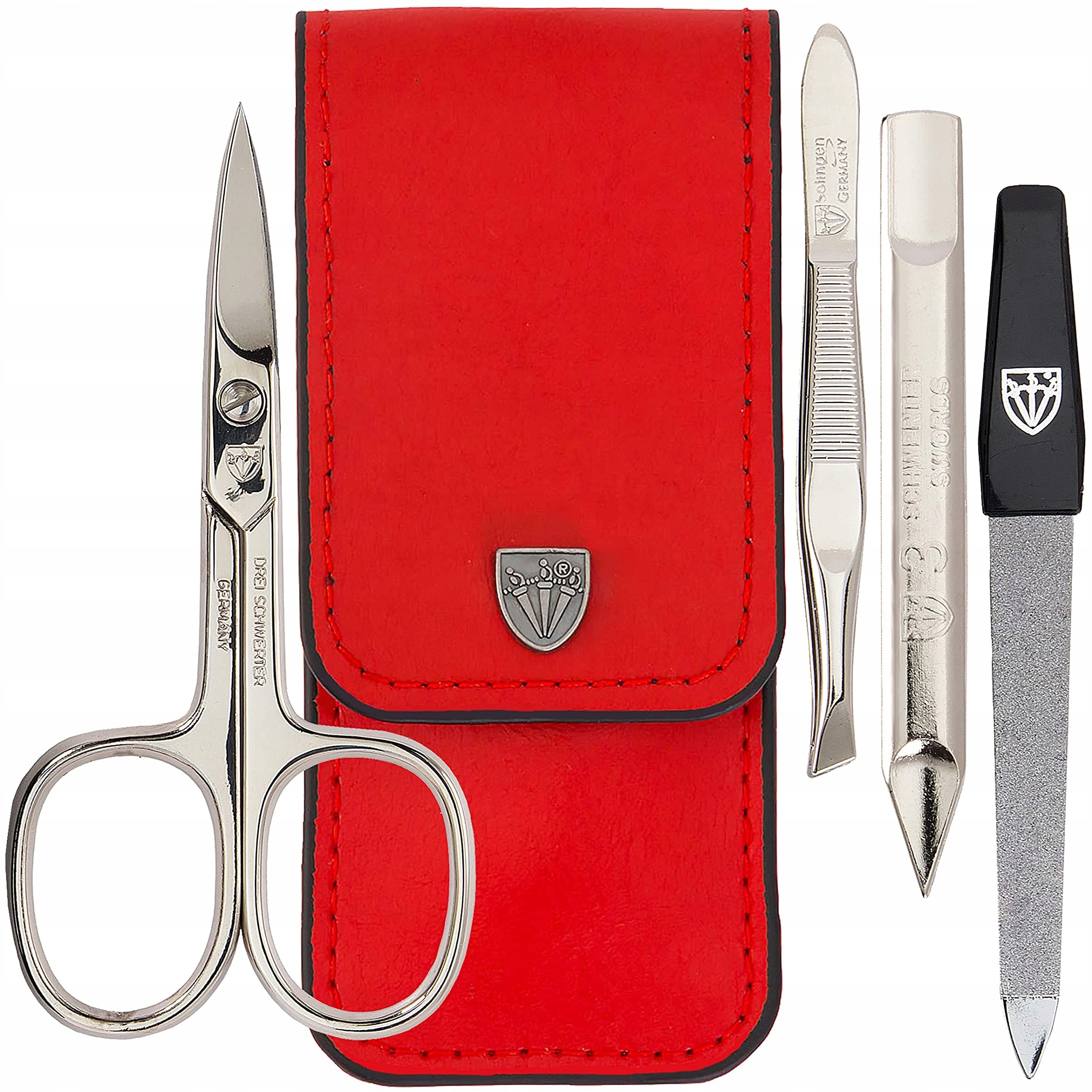 Základní sada Manikúra Červené Pouzdro Stylové