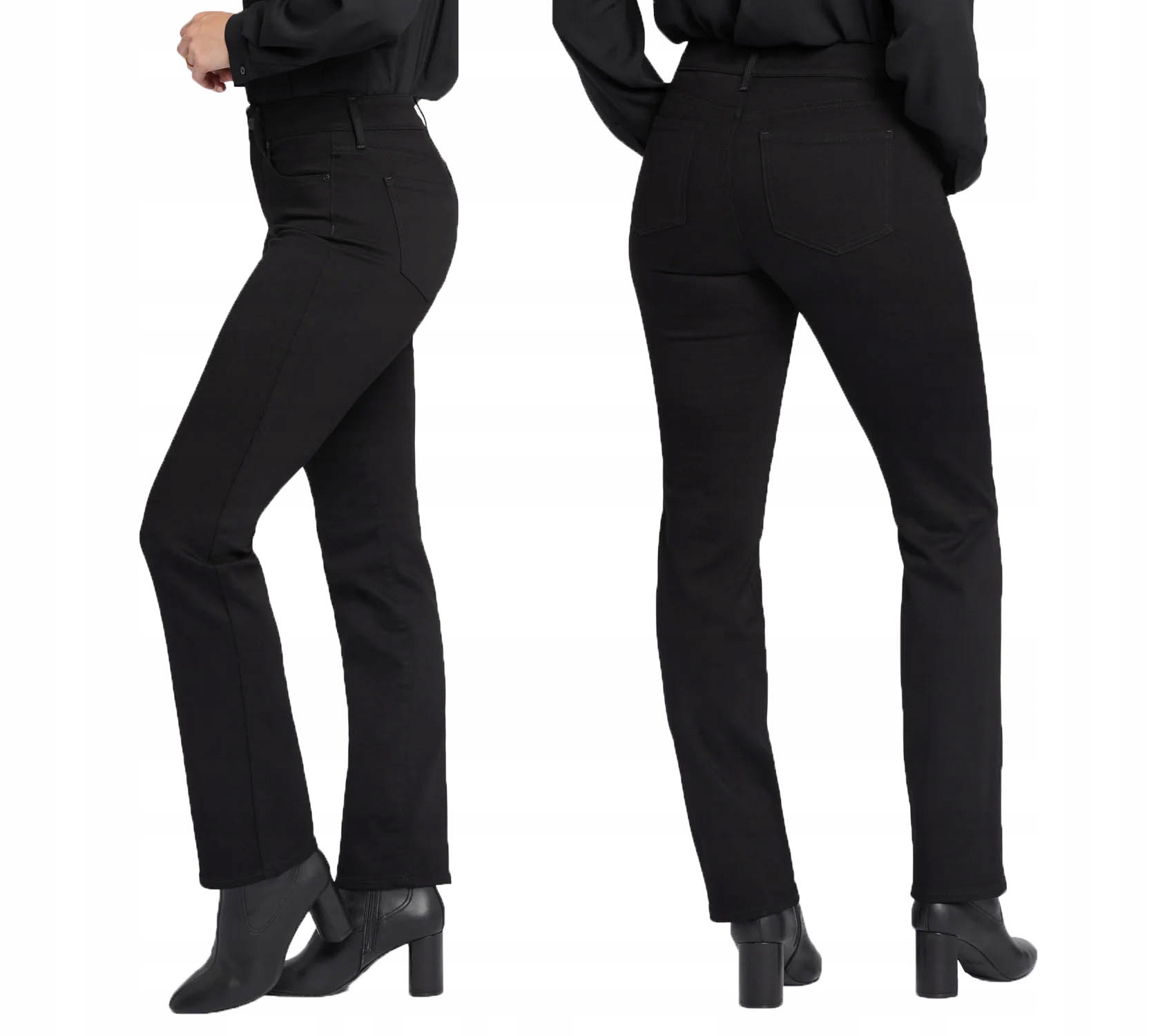 Zateplené Dámské Džíny Plus Size Rovné Nohavice Push Up Na Zimu
