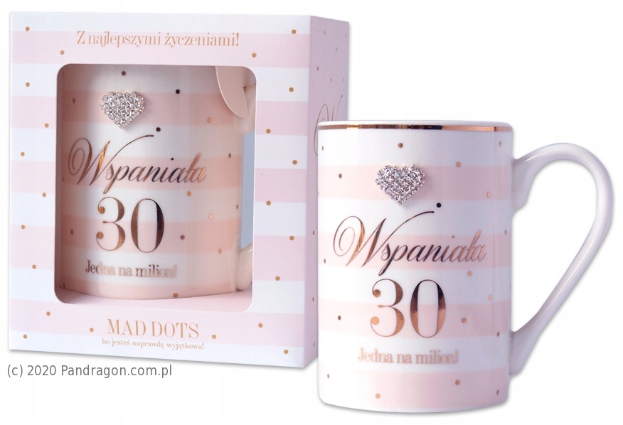 

Piękny Kubek Dla Kobiety 30 Urodziny