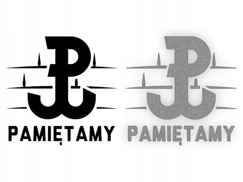PAMIĘTAMY - Naklejka na samochód na auto - ODBLASK