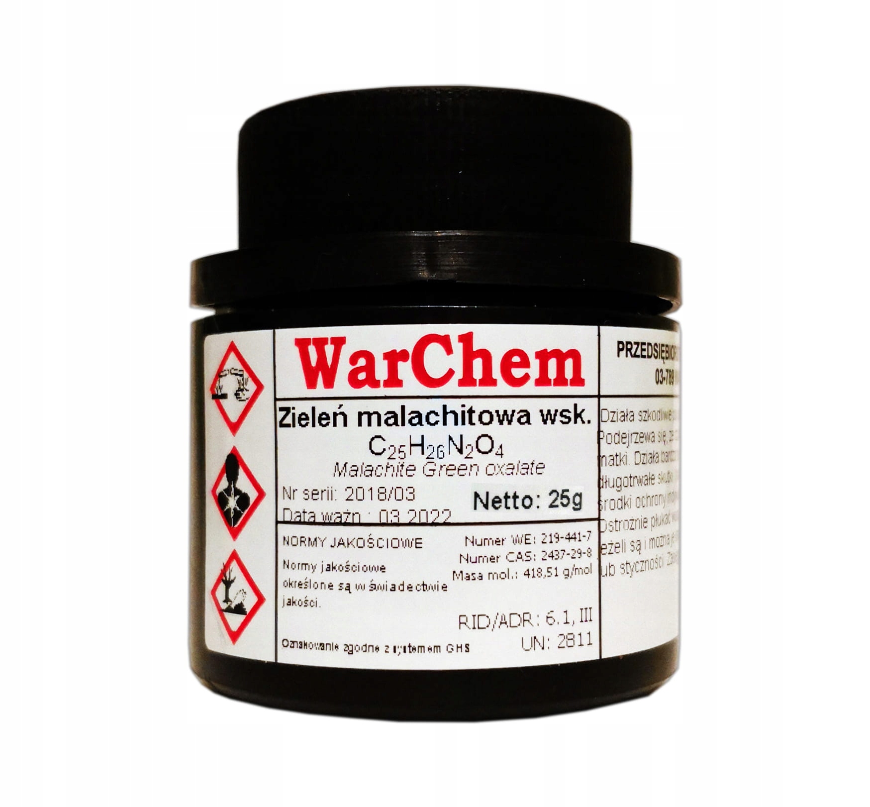 

Zieleń Malachitowa 25g Warchem [60954]