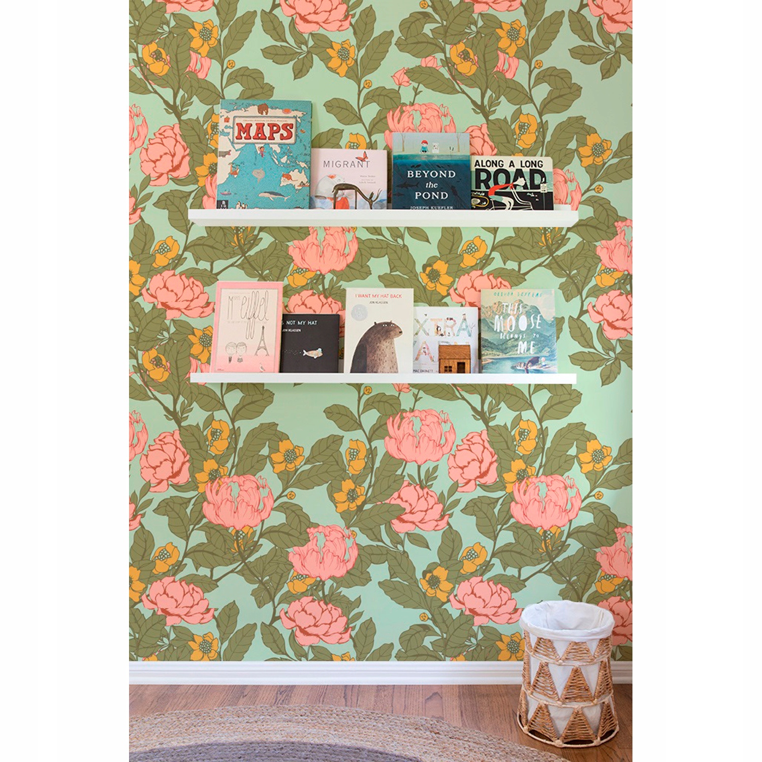 

Flizelina tapeta Eleganckie róże vintage 152x104cm