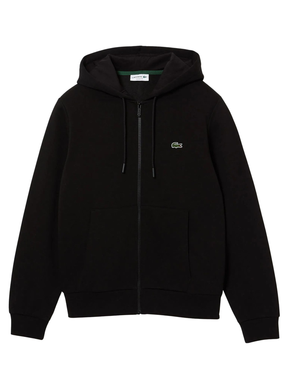 Rozepínací pánská mikina s kapucí Lacoste SH9626 00 031 Černá L