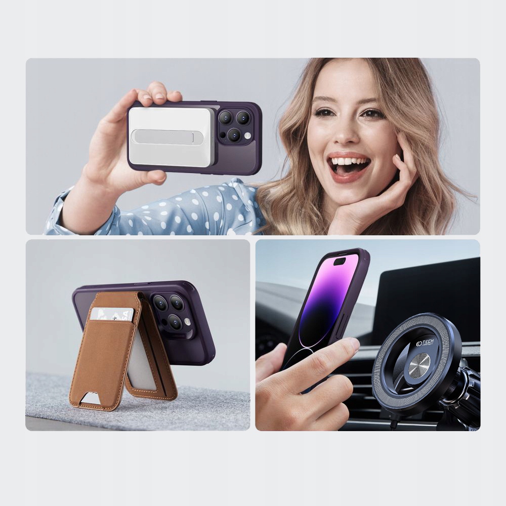 MATOWE ETUI CASE OBUDOWA COVER DO MAGSAFE NA - IPHONE 12 / 12 PRO BLACK Typ plecki