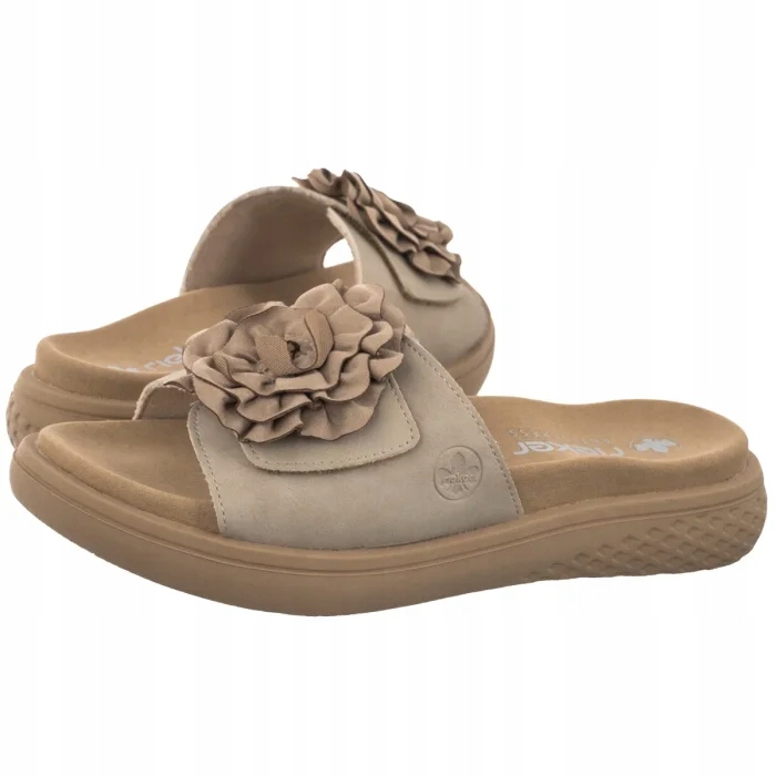 Dámské boty Nazouváky Rieker Béžová V1562-62 Béžová