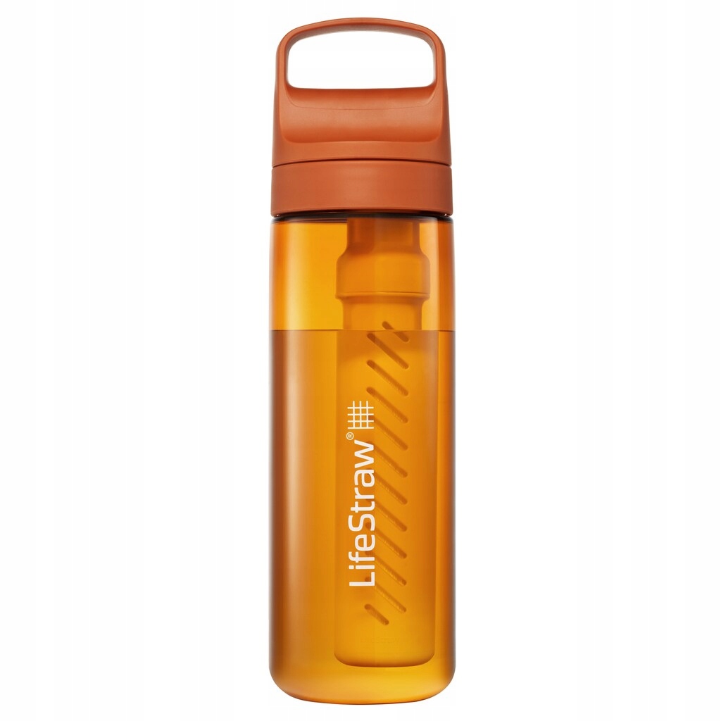 Láhev Na Pití LifeStraw červená 650 ml s rukojetí