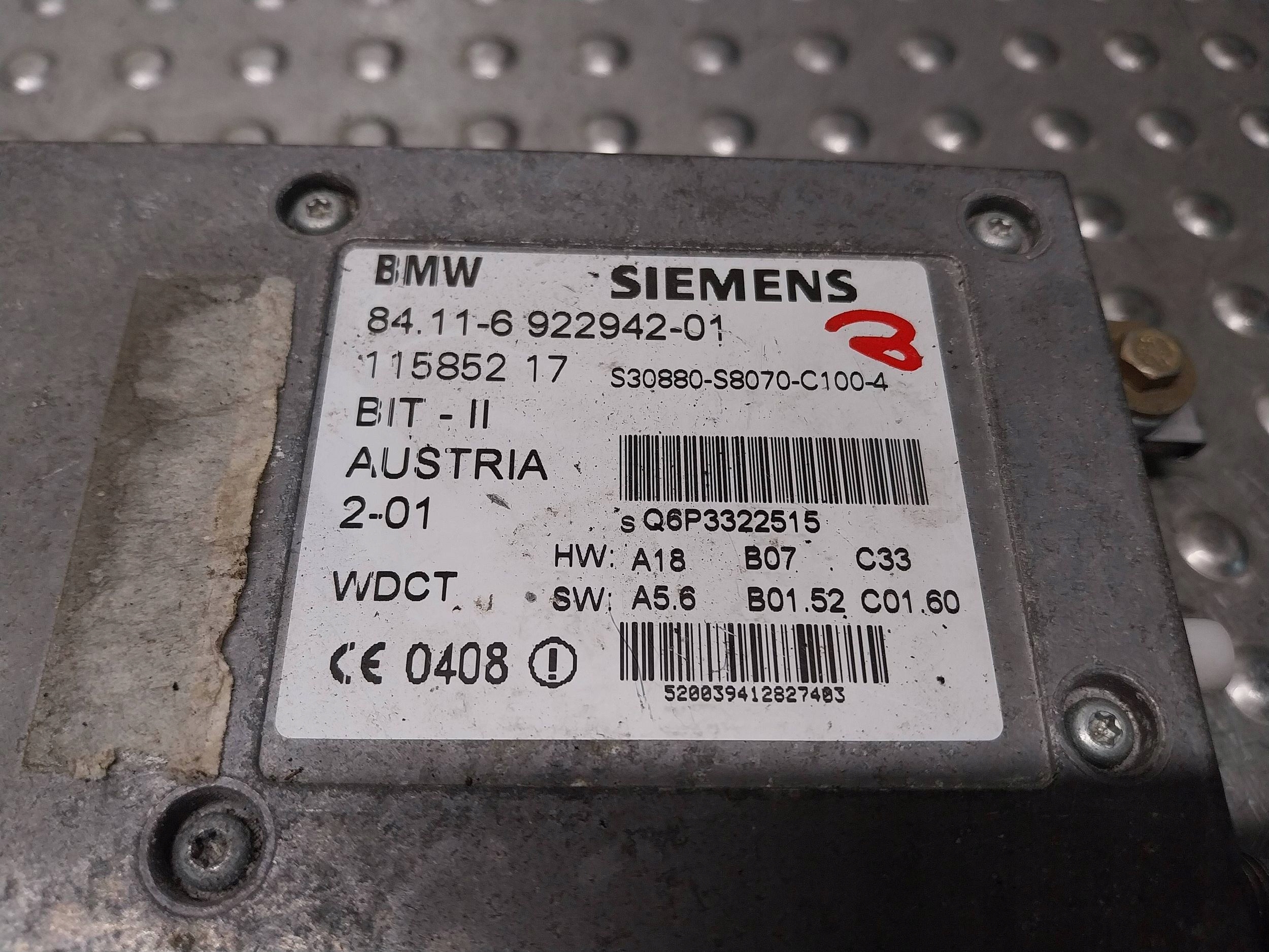 module control unit TELEFONU 6922942 BMW E46 E39 E38 X5 E53