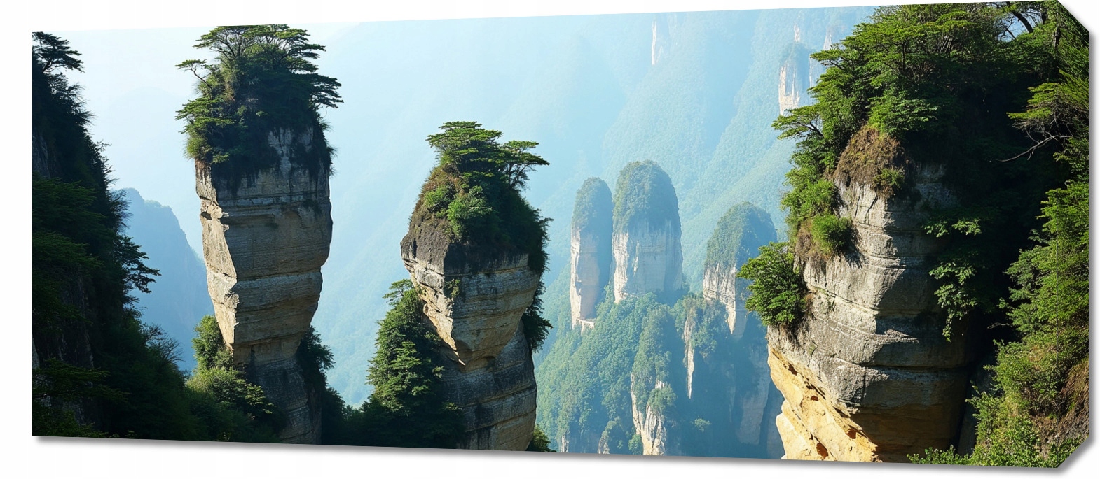 Obraz 90x40 cm na plátně do obývacího pokoje Ložnice Panorama Skály