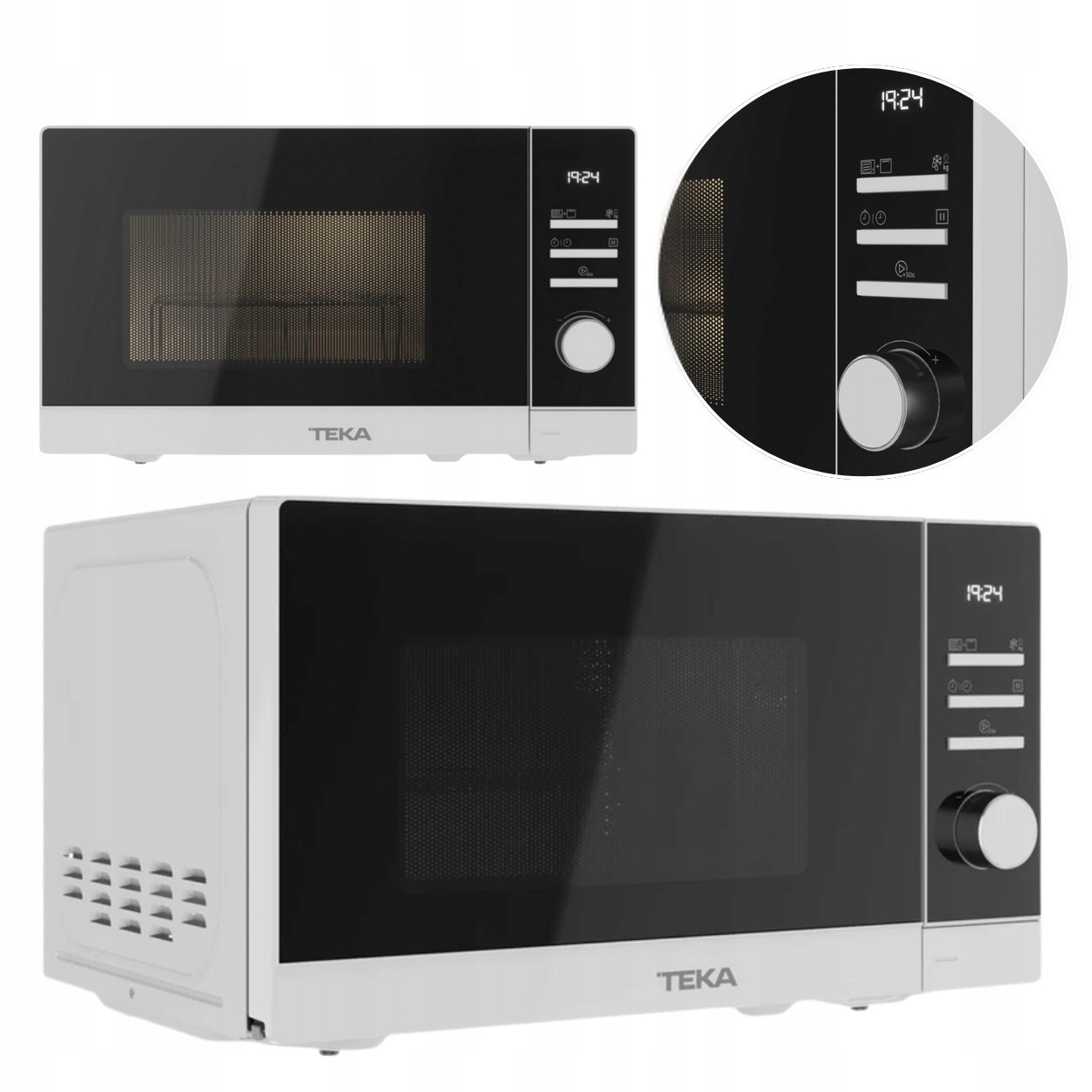 Kuchenka mikrofalowa Teka Mwe FS20 G Wh 700W 20L biała z funkcją grilla