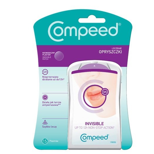 

Compeed niewidoczne plastry na opryszczkę 15 szt.