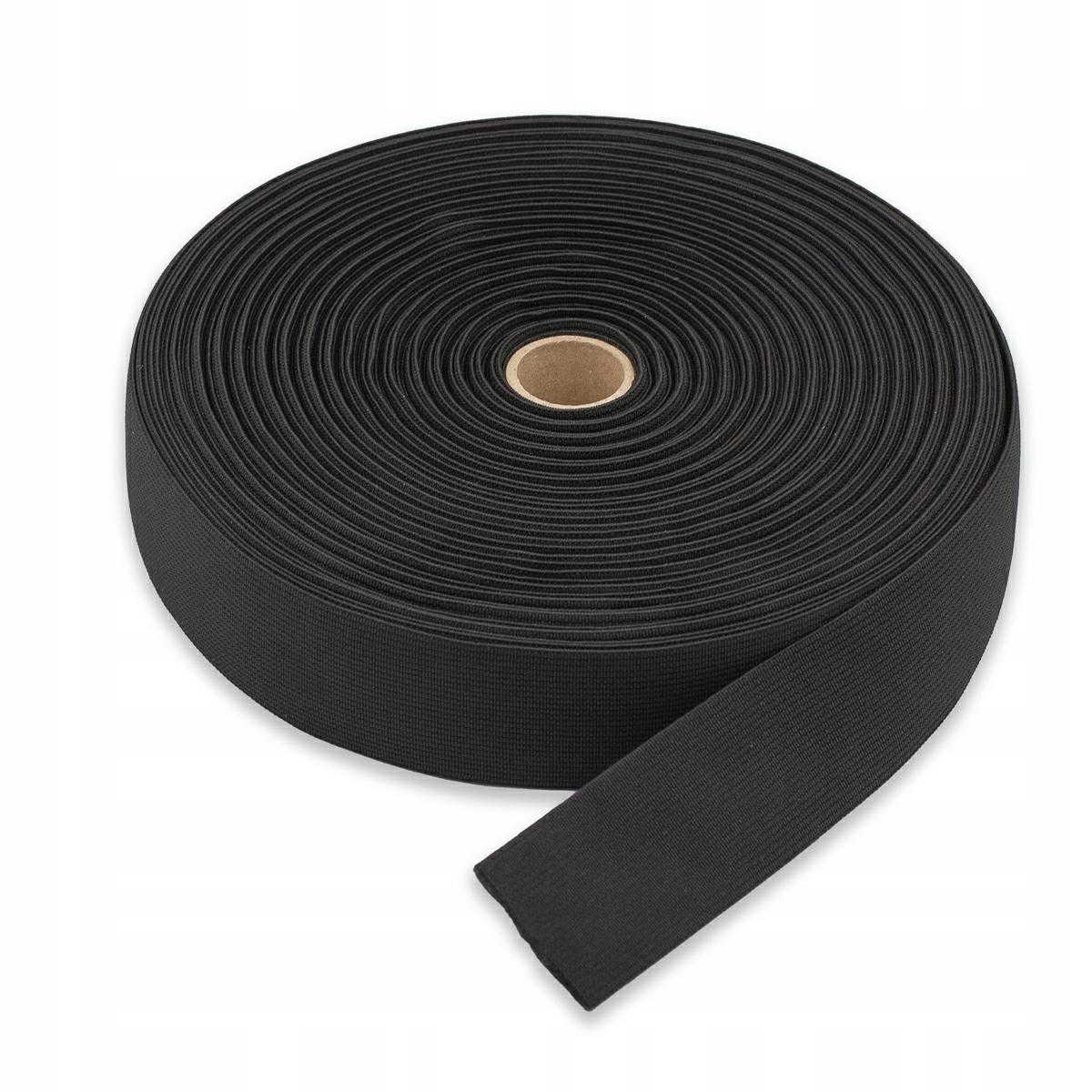 Guma tkaná 40mm/25m černá GT040