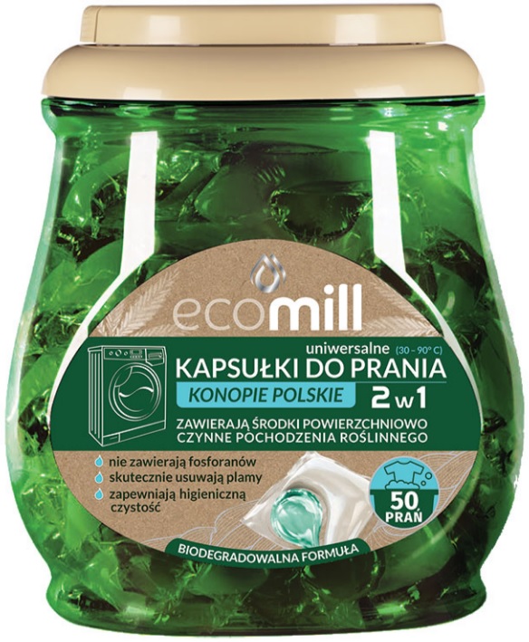 

Kapsułki do prania Ecomill Konopie Polskie 50 szt.