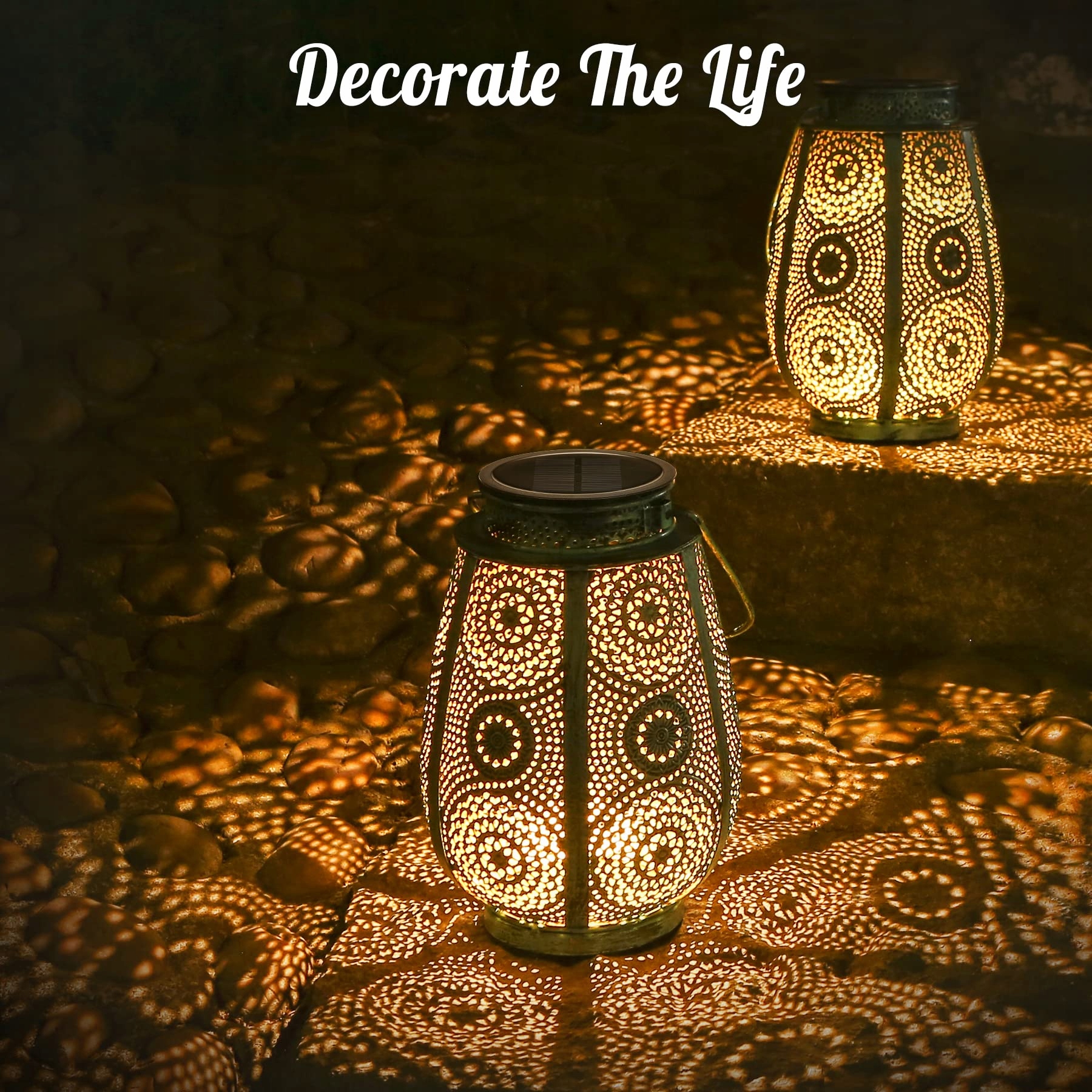 Solární Lampa Led IP65 Vintage s závěsem