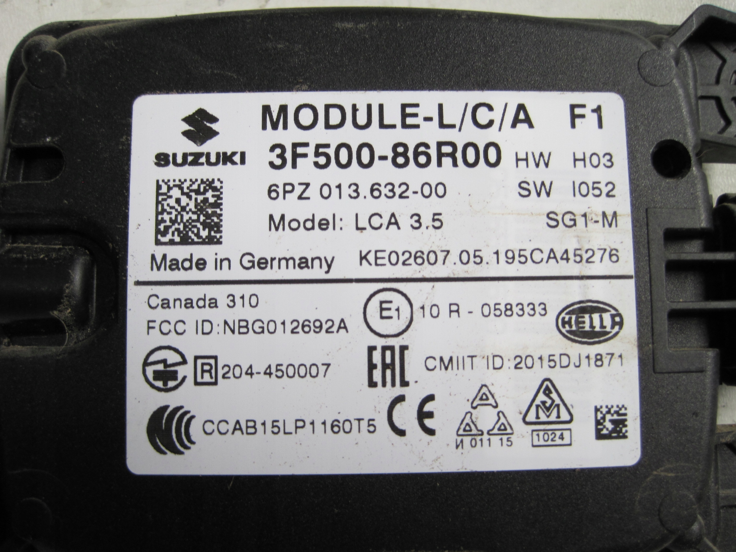 MODUŁ MARTWEGO POLA SUZUKI VITARA III 3F500-86R00 Producent Suzuki OE