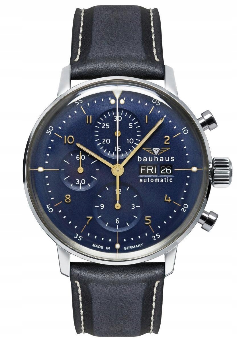 Skupina Zeppelin Nové Originální Pánské Hodinky Bauhaus 2018-3 Chronograph