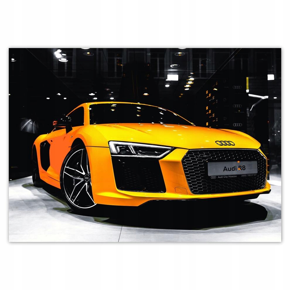 

Naklejki 70x50 Żółte Audi R8