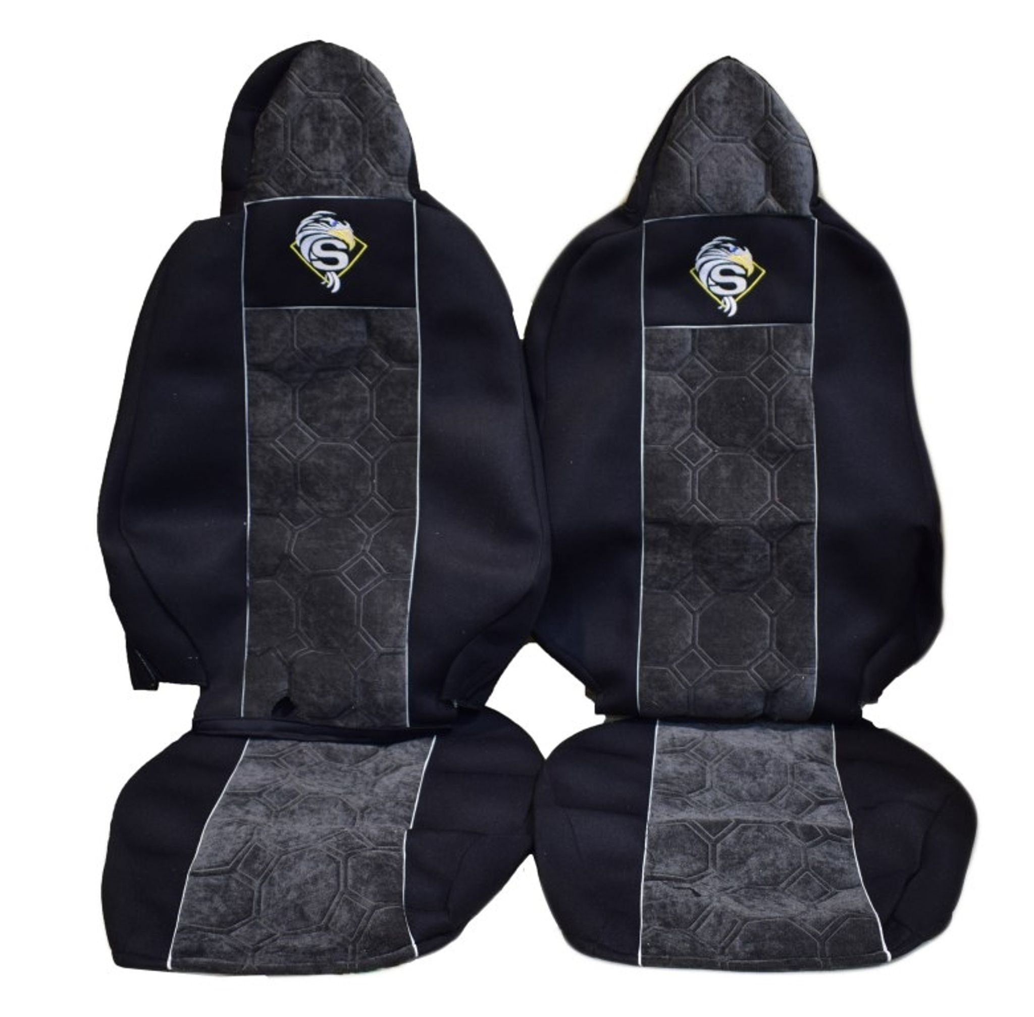 POKROWCE SCANIA SERIA R STREAMLINE FOTELE LOTNICZE SZARE 2 PASY ZAGLOWKI