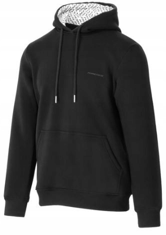 bluza z kapturem Kross team hoodie II czarna
