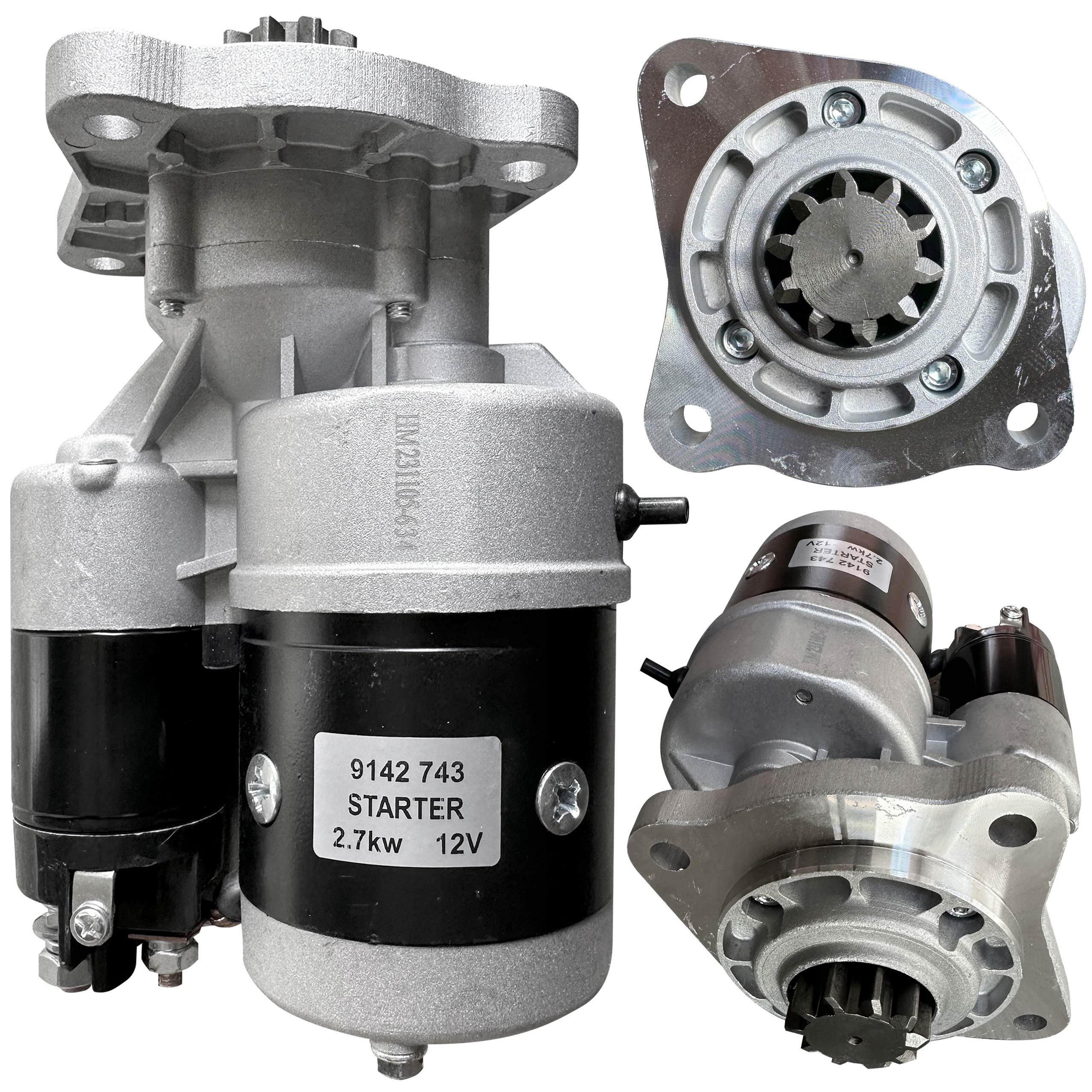 Mf 4 Perkins Ursus New Holland Startér S Reduktorem 12V 2.7KW 10 Zubů