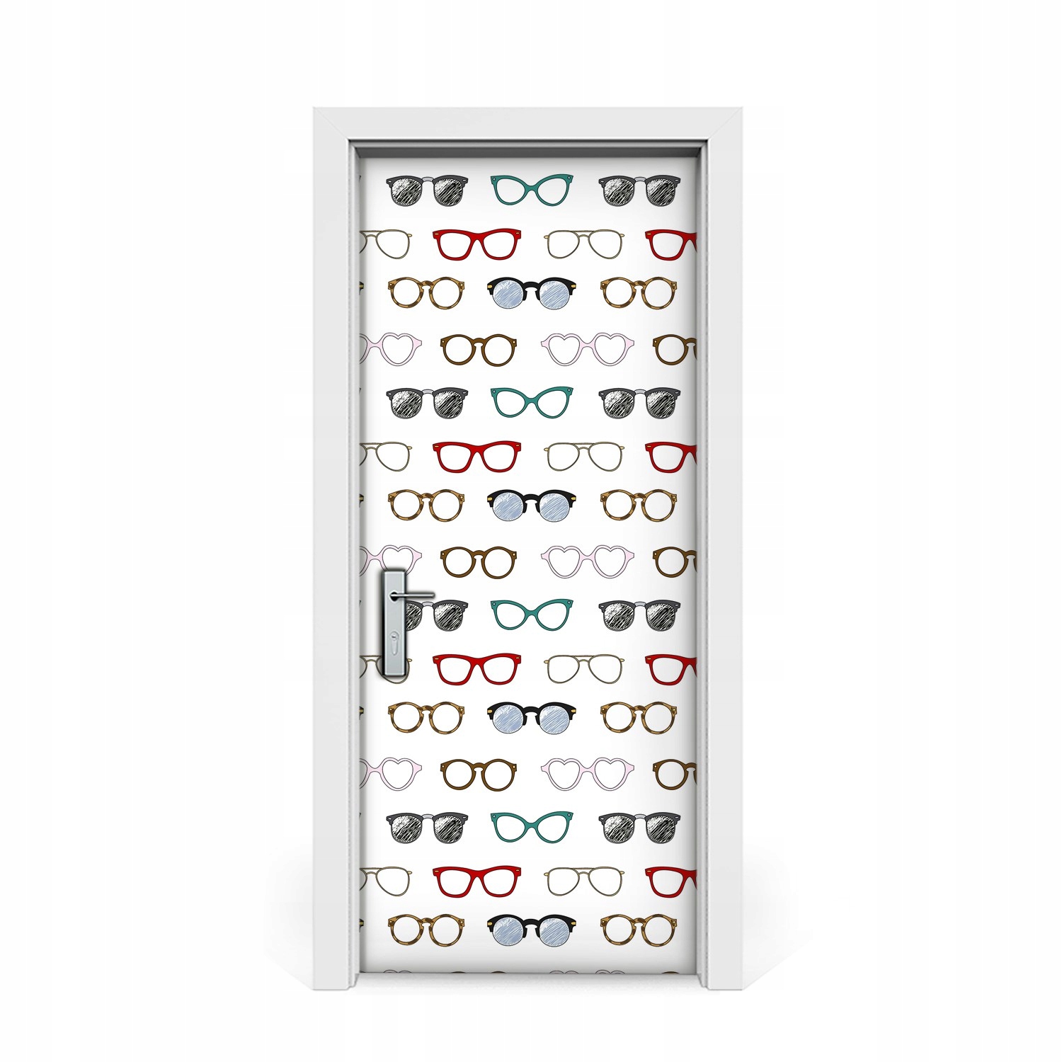 

Naklejka na drzwi okleina Retro okulary 85x205