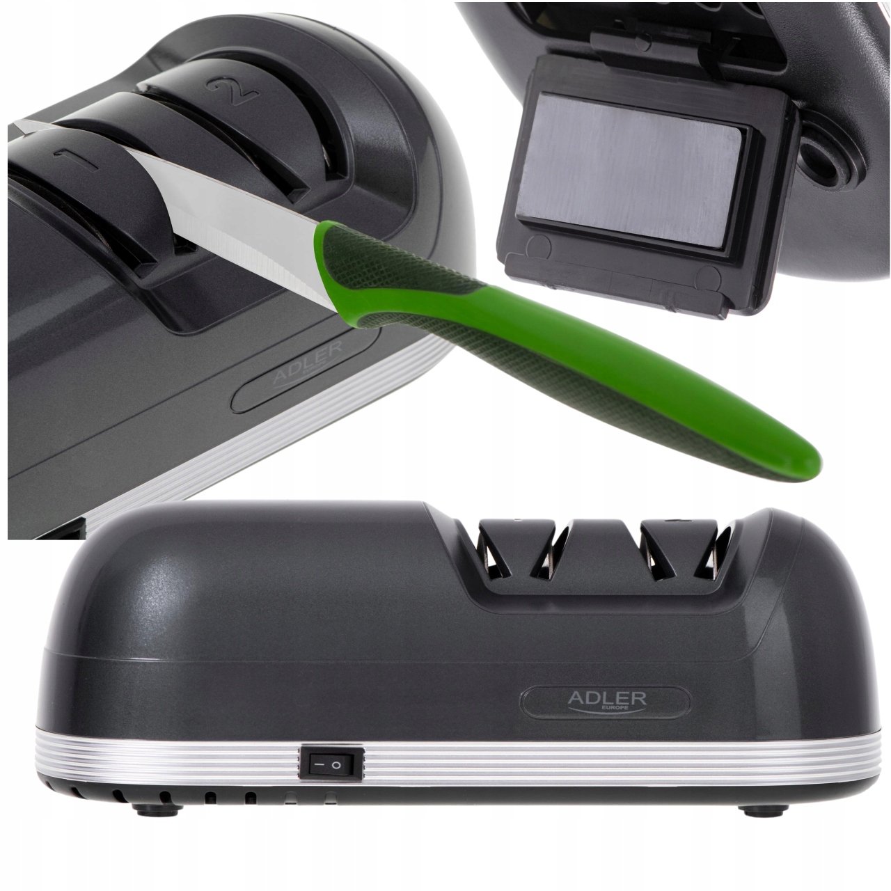 Elektrický brousek na nože Dvoustupňový Leští Magnet na hobliny 60 W