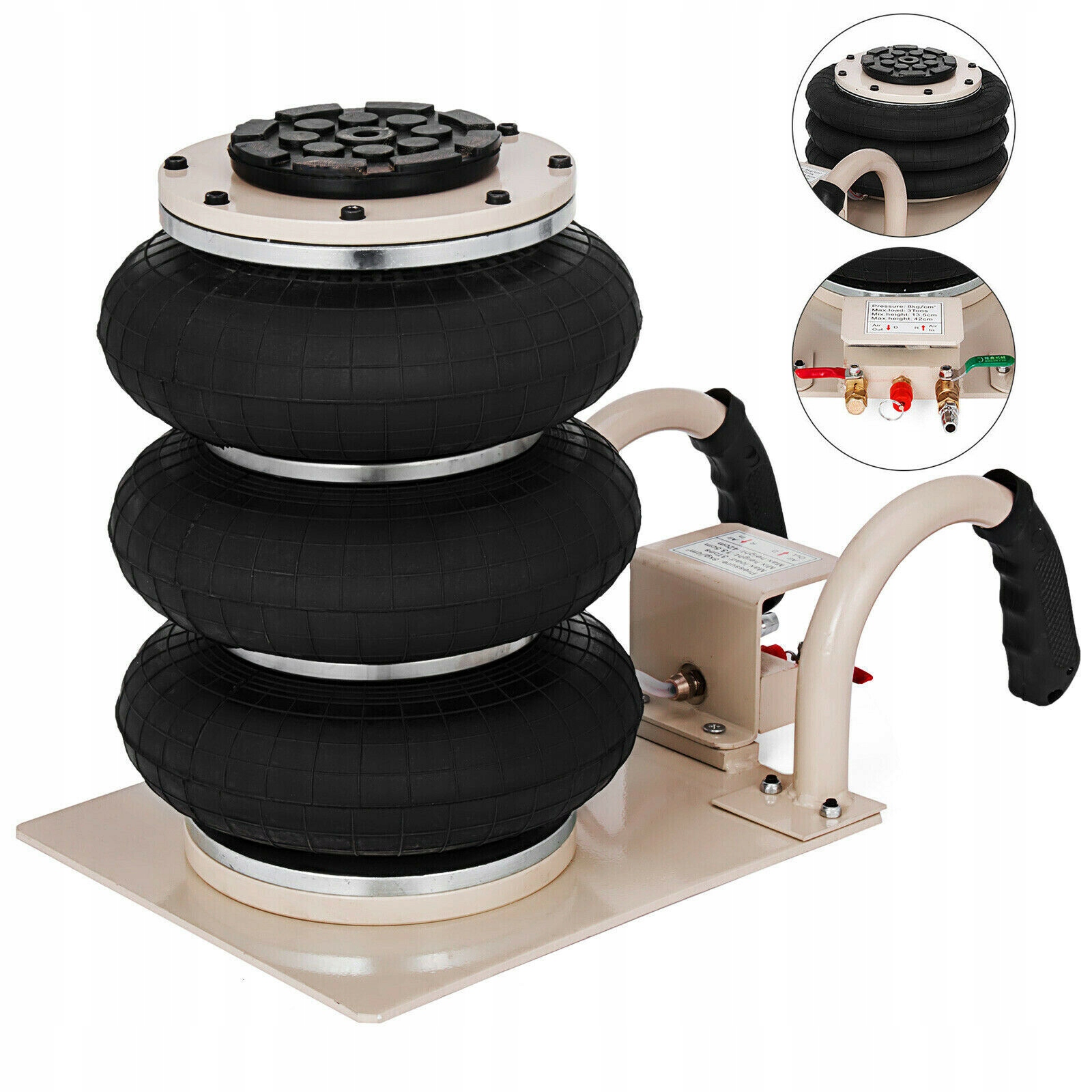 

Vevor Podnośnik Pneumatyczny 3T Bałwanek 13,4-42cm