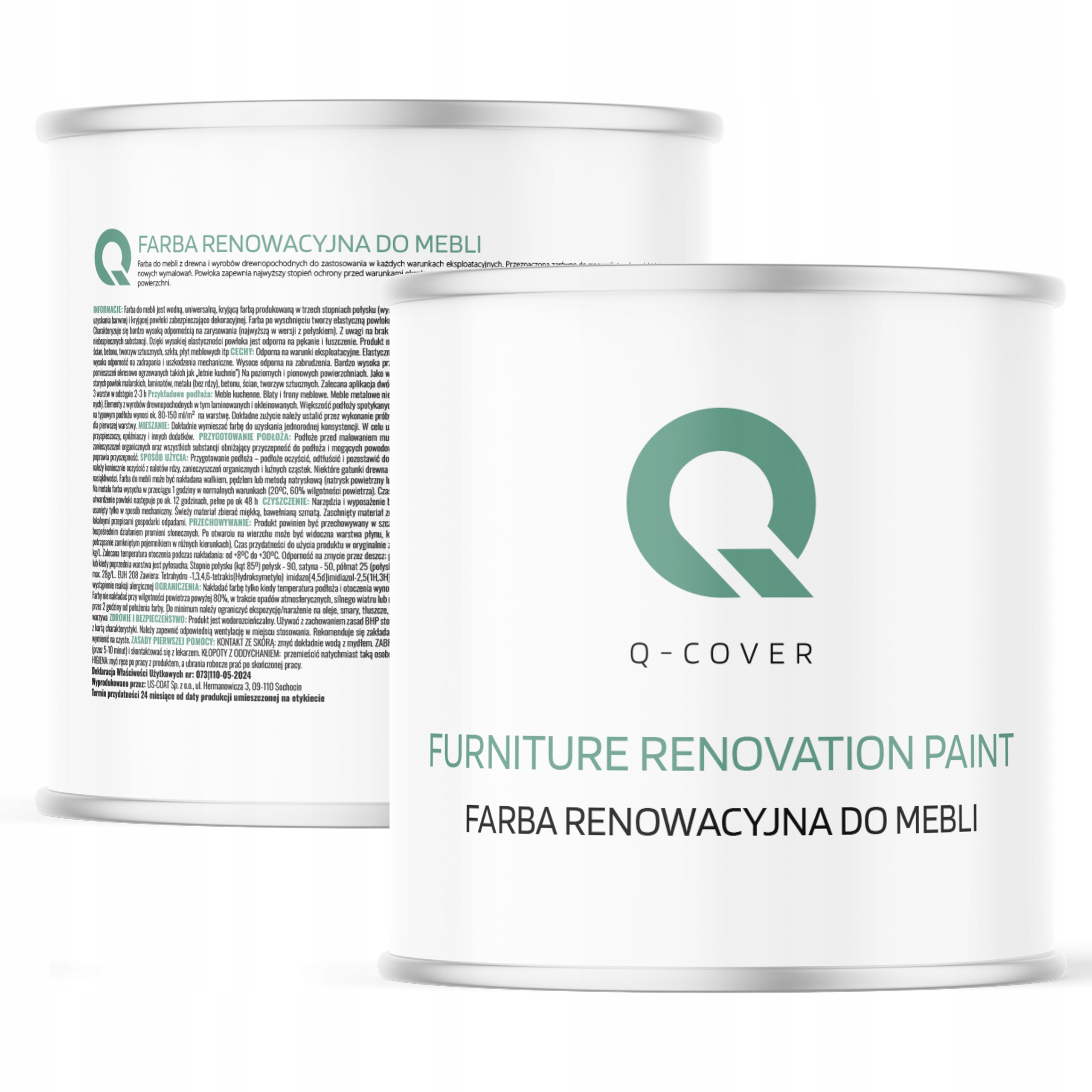 Farba Na Kuchynský Nábytok 2x2,5L Predné Skrinky Na Dosku 16 Farieb Trvanlivá