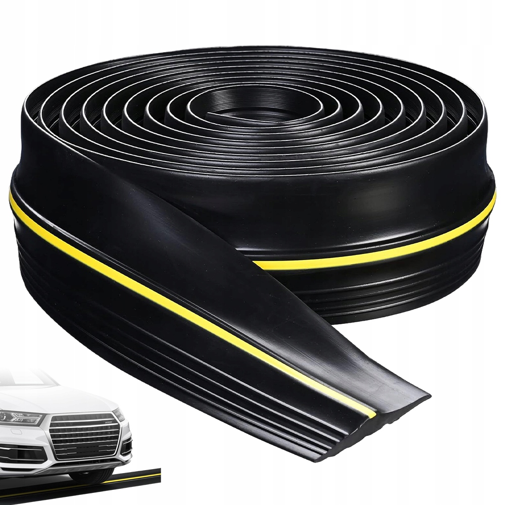 Prahové těsnění pro garážová vrata 6 m s výstražným páskem