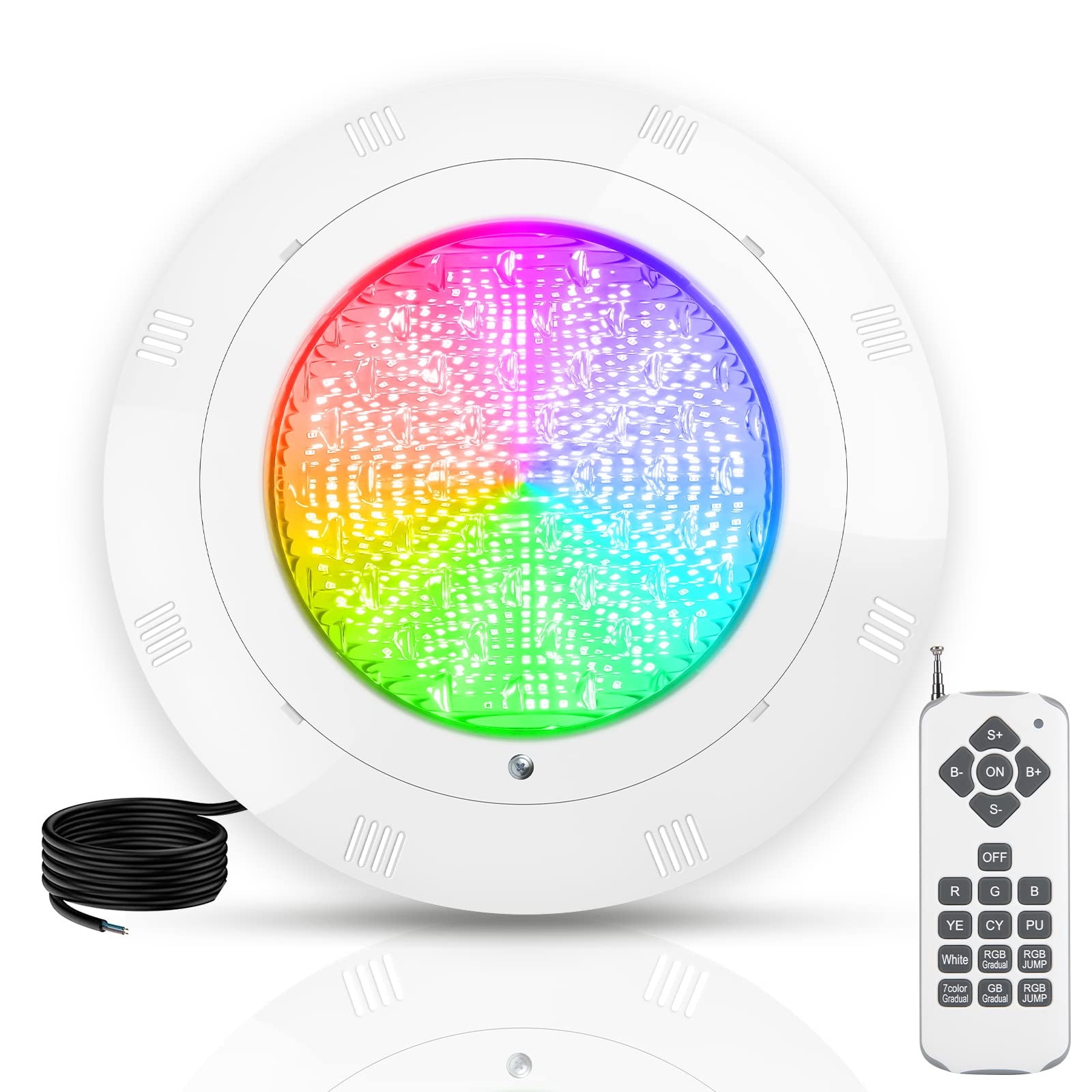 Kingwen Ponořitelný Reflektor Led Lampa 38W Rgbw Pilot IP68 12V Síťový