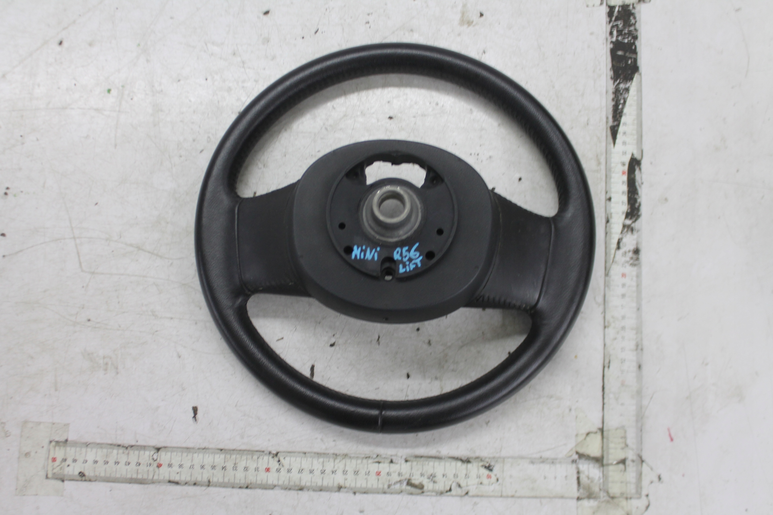 steering wheel, leather black MINI R55 R56 07-14