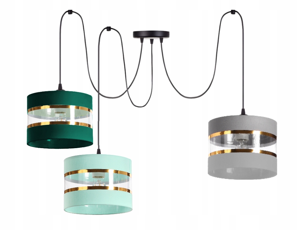 Závěsná lampa Dlouhé kabely Spyder Pavouk Spider Led Edison E27