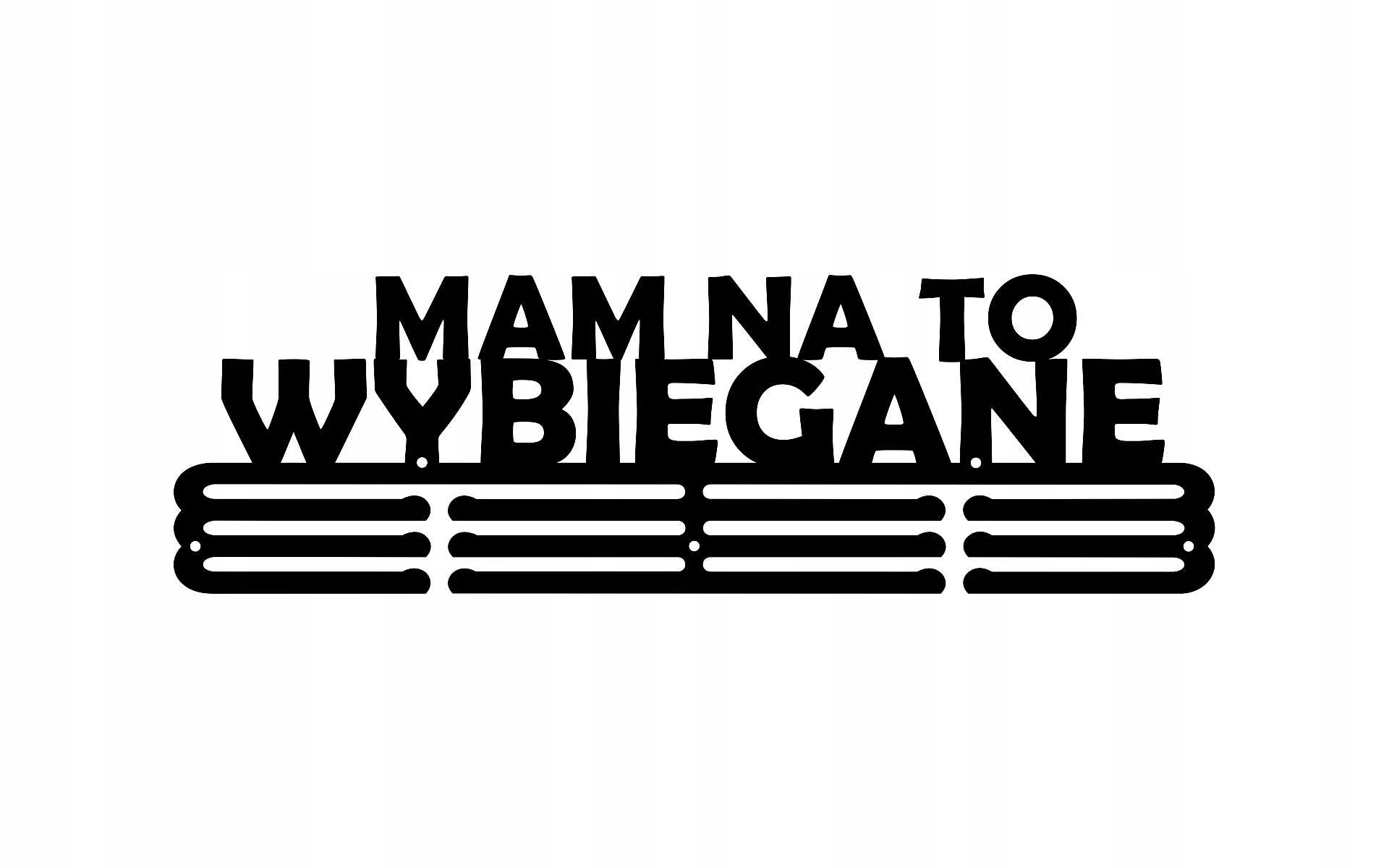 

Mam na to wybiegane #2 Czarny Wieszak na medale 60