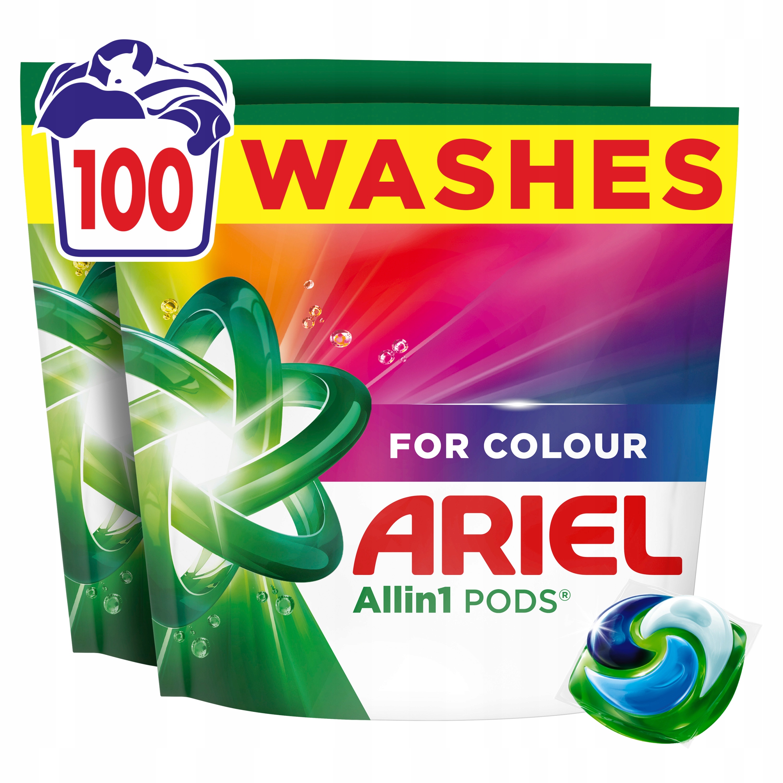 Ariel All-in-1 Pods Kapsułki do prania Color, 100 prań