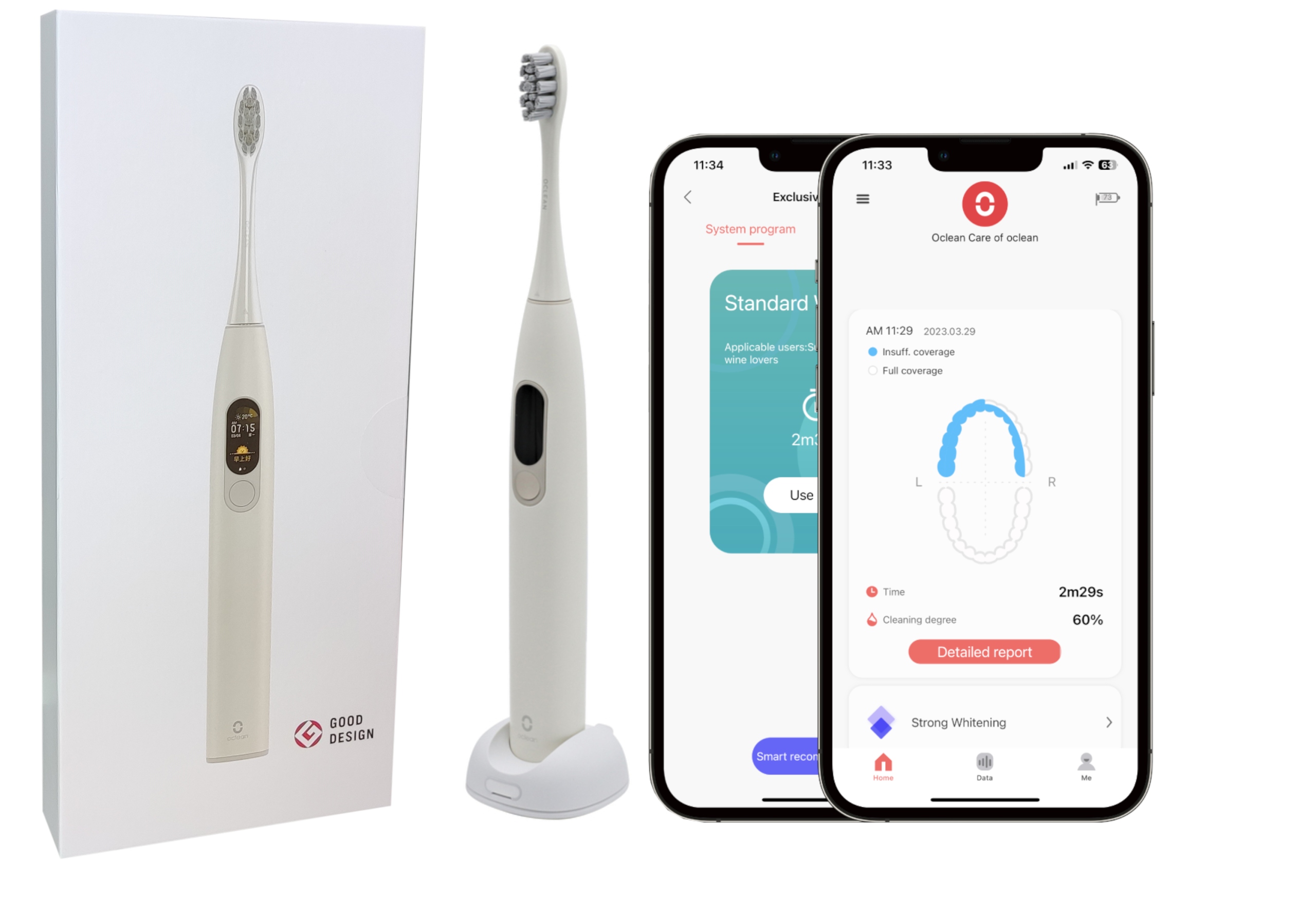 

Oclean X Szczoteczka Soniczna Smart Do Zębów Z LCD