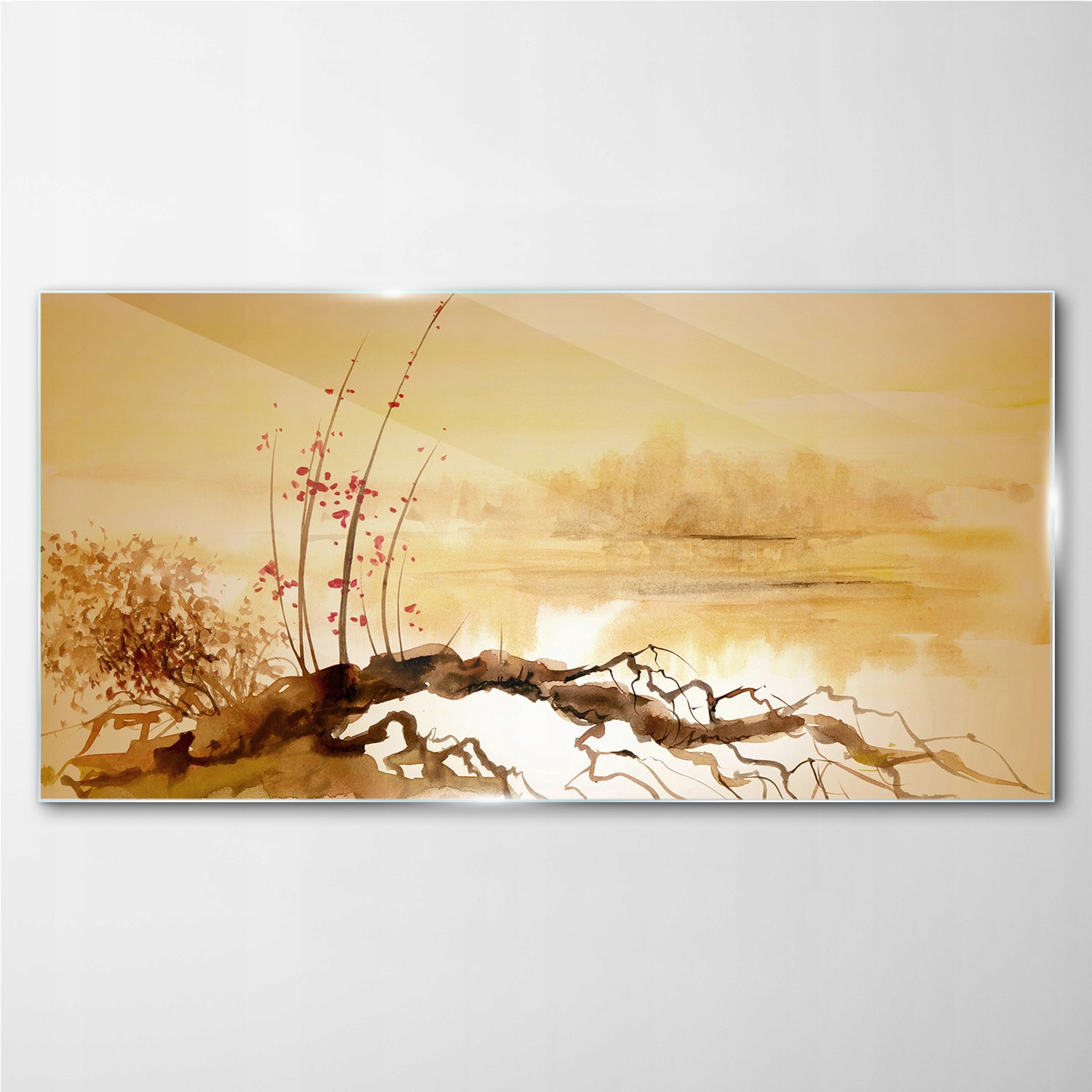 

Foto-obraz szklany na ścianę Akwarela 140x70 cm