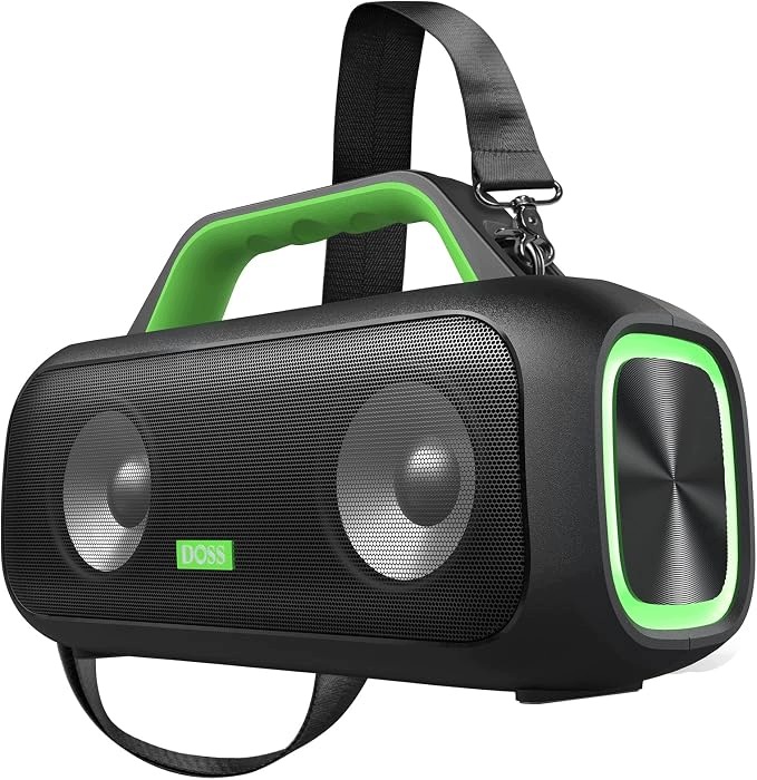 Bluetooth reproduktor Doss Extreme Boom 60W IPX6 Usb-c 30h zelený